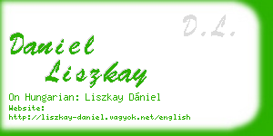 daniel liszkay business card